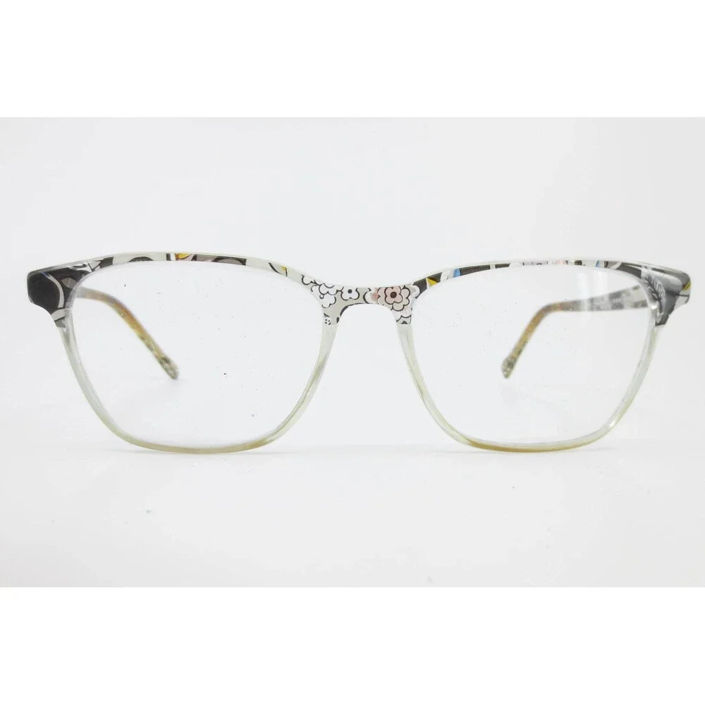 Vera Bradley Andie Hummingbird Garden Floral Clear Eyeglass Frames 52-16-135